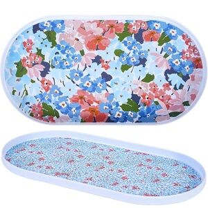 BNIB Oval Melamine Serving Tray Set of 2